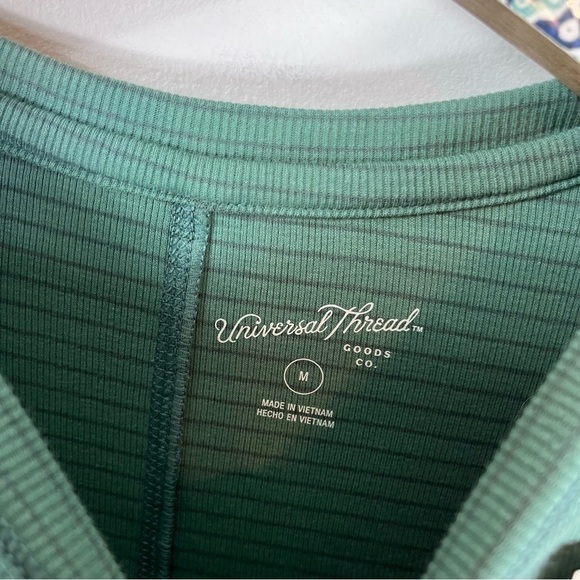 STRANGER THINGS Green Striped Long Sleeve Thermal Top M ASO Max Mayfield - Picture 8 of 13